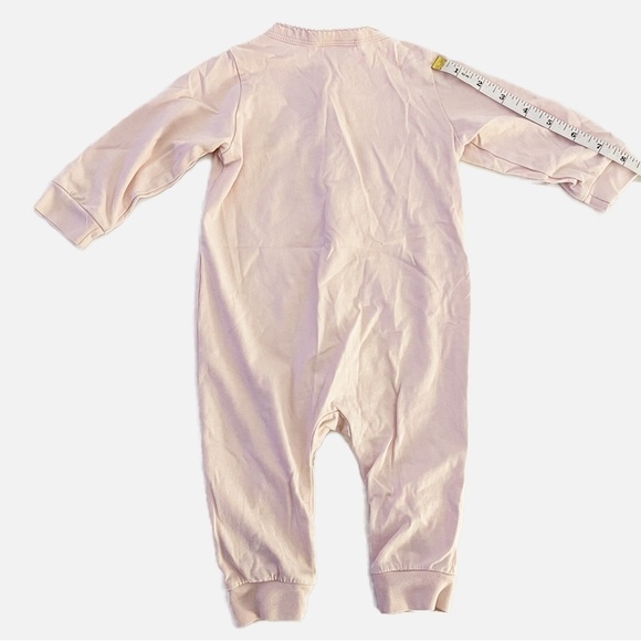 H&M Baby Pink Long Sleeve Button Front Jumpsuit - 4-6 Months - Picture 6 of 8